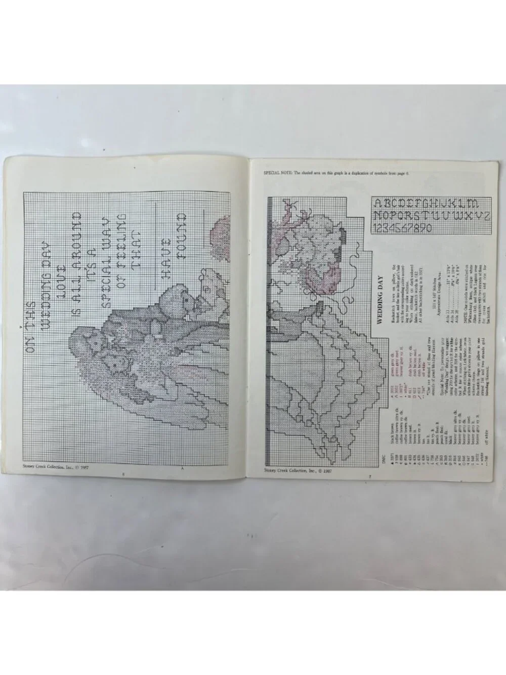Love Brought Us Together Cross Stitch Sixteen Patterns Instruction Book